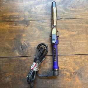 Ion Curling Iron 1 In Golden Titanium Digital Heat Purple Professional Hair Tool